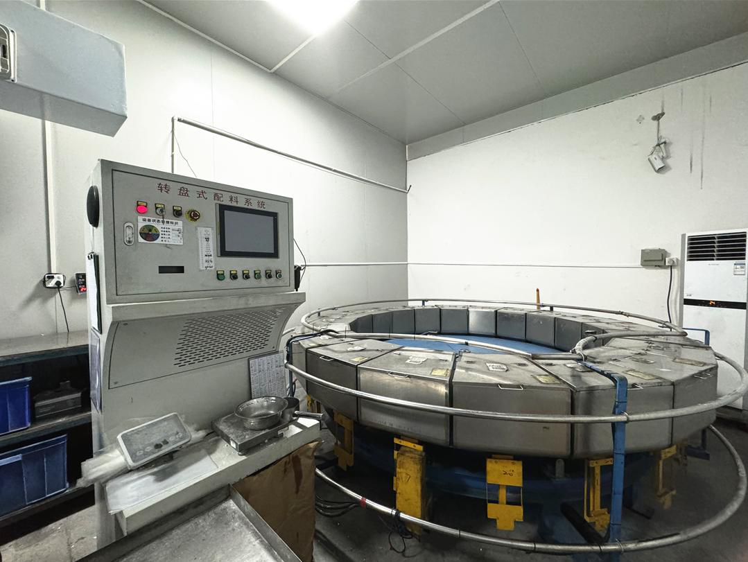 Rubber mixing room — automatic mixing