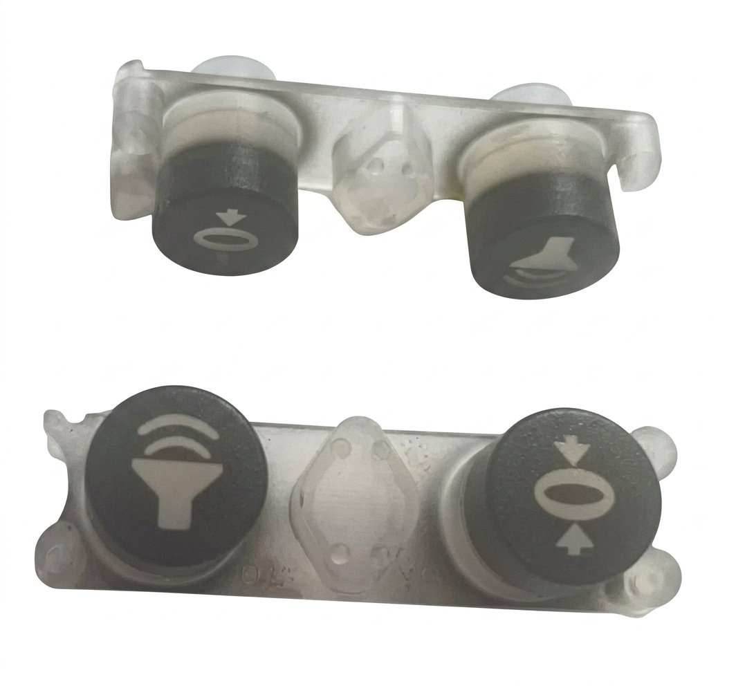 Silicone rubber button