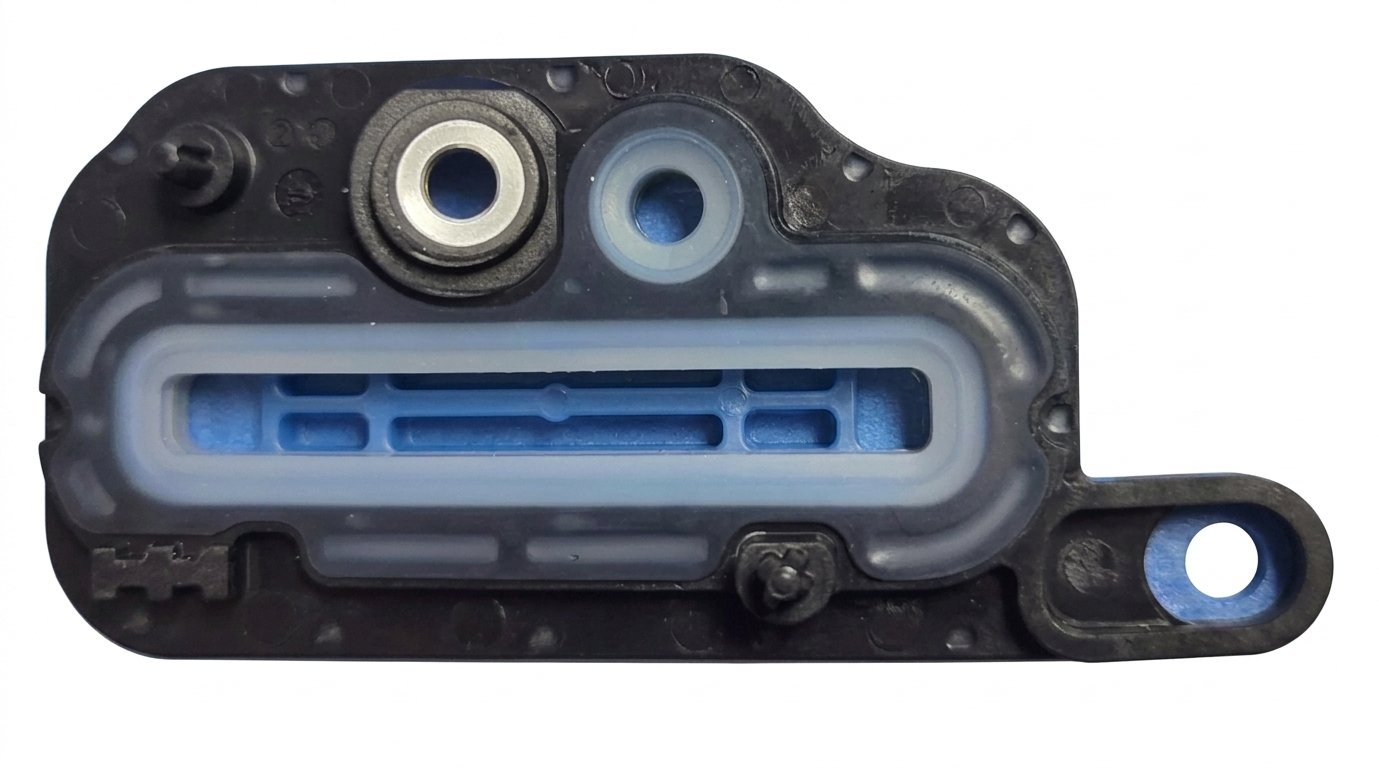 LSR overmolded plastic part